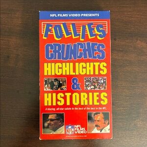 Vintage NFL Films: Follies Crunches Highlights & Histories [VHS] - 1988